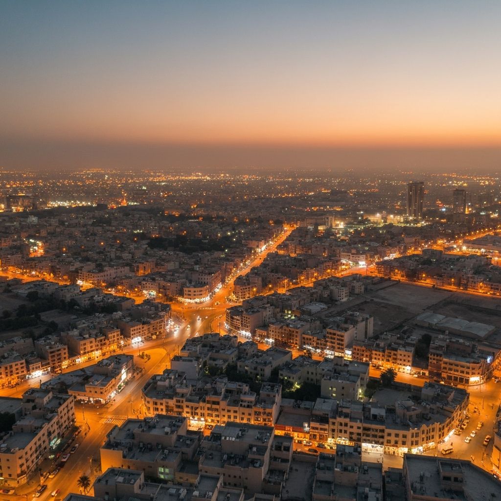 المدينة من الأعلى